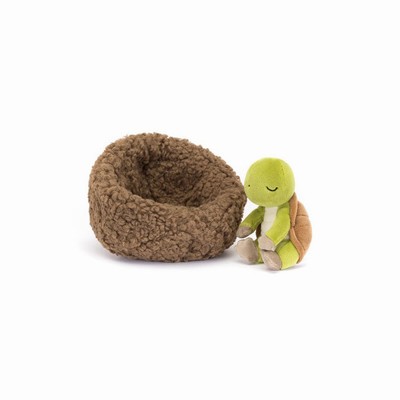 Jellycat Hibernating Tortoise Australia | 167923FSZ